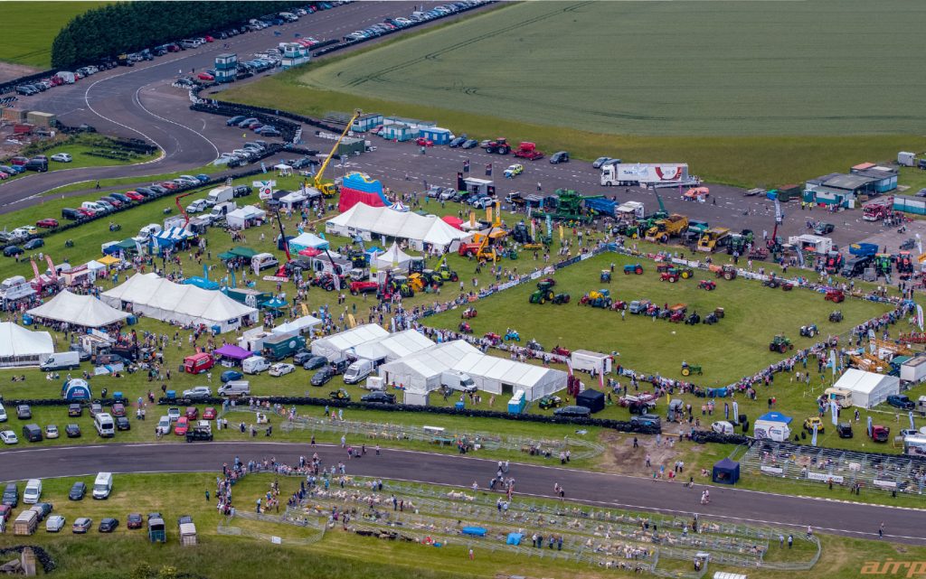 Aerial view of Haddington Agricultural Show