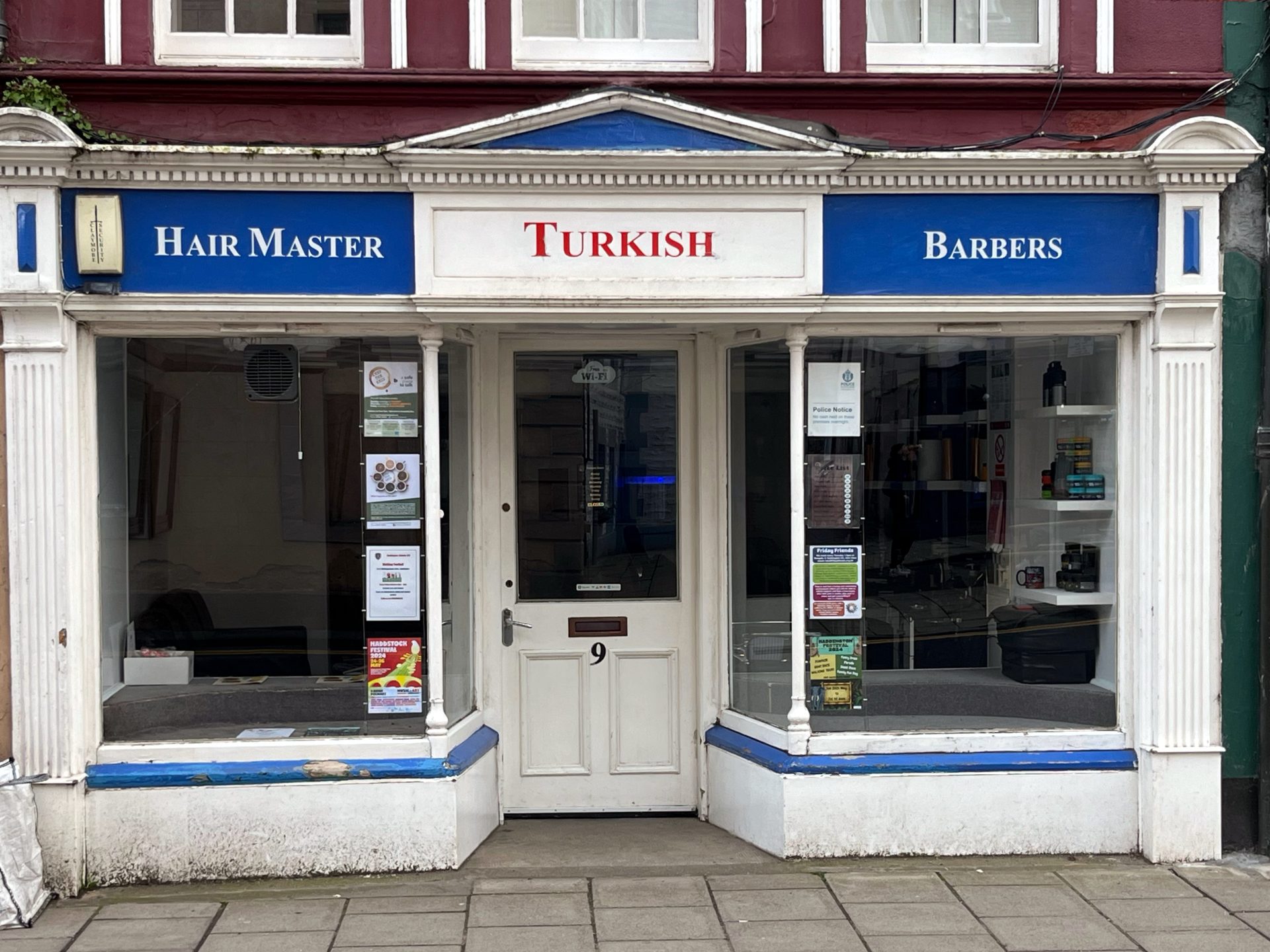 Hair Master Turkish Barbers Shop Front