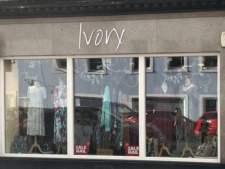 Ivory shop front Haddington